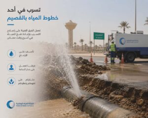 شركة كشف تسربات المياه بالقصيم | فحص دقيق بدون تكسير وحل ارتفاع فواتير المياه